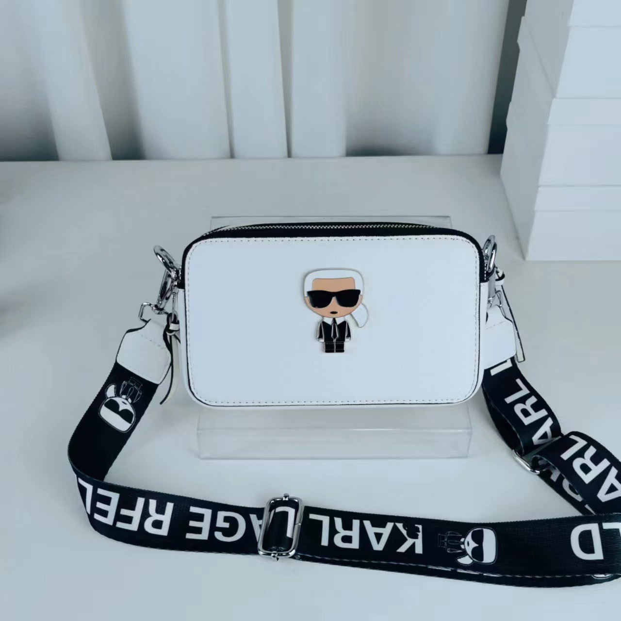 Bolso De Hombro De Cuero De Lujo De Moda Karl Lagerfeld
