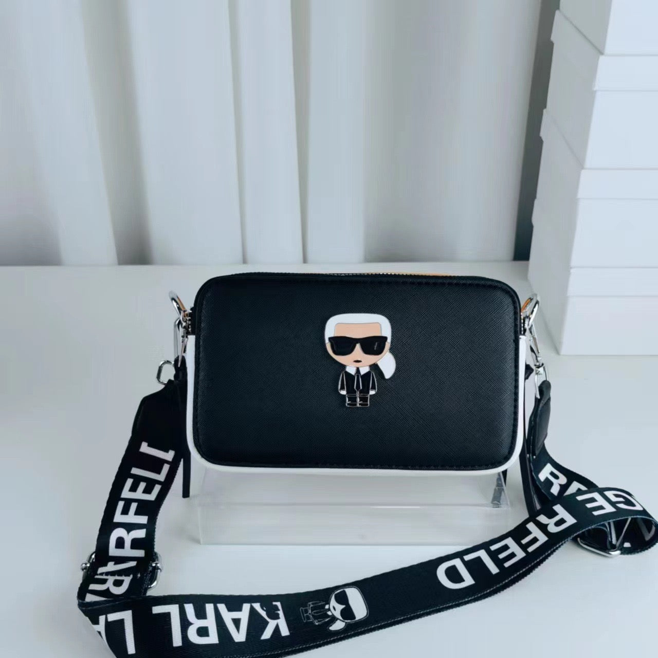 Bolso De Hombro De Cuero De Lujo De Moda Karl Lagerfeld
