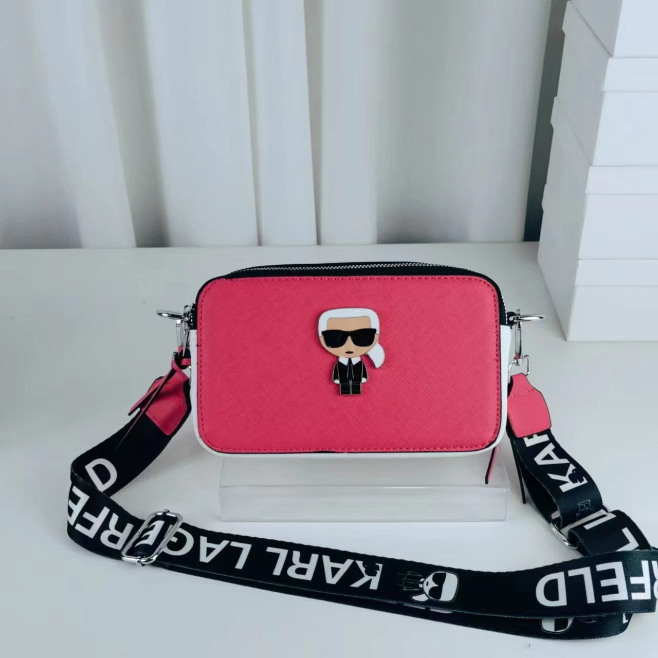 Bolso De Hombro De Cuero De Lujo De Moda Karl Lagerfeld