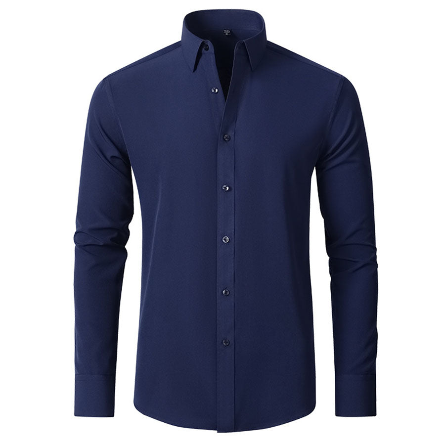 Camisas De Vestir Slim Fit Manga Larga Para Hombre Casual
