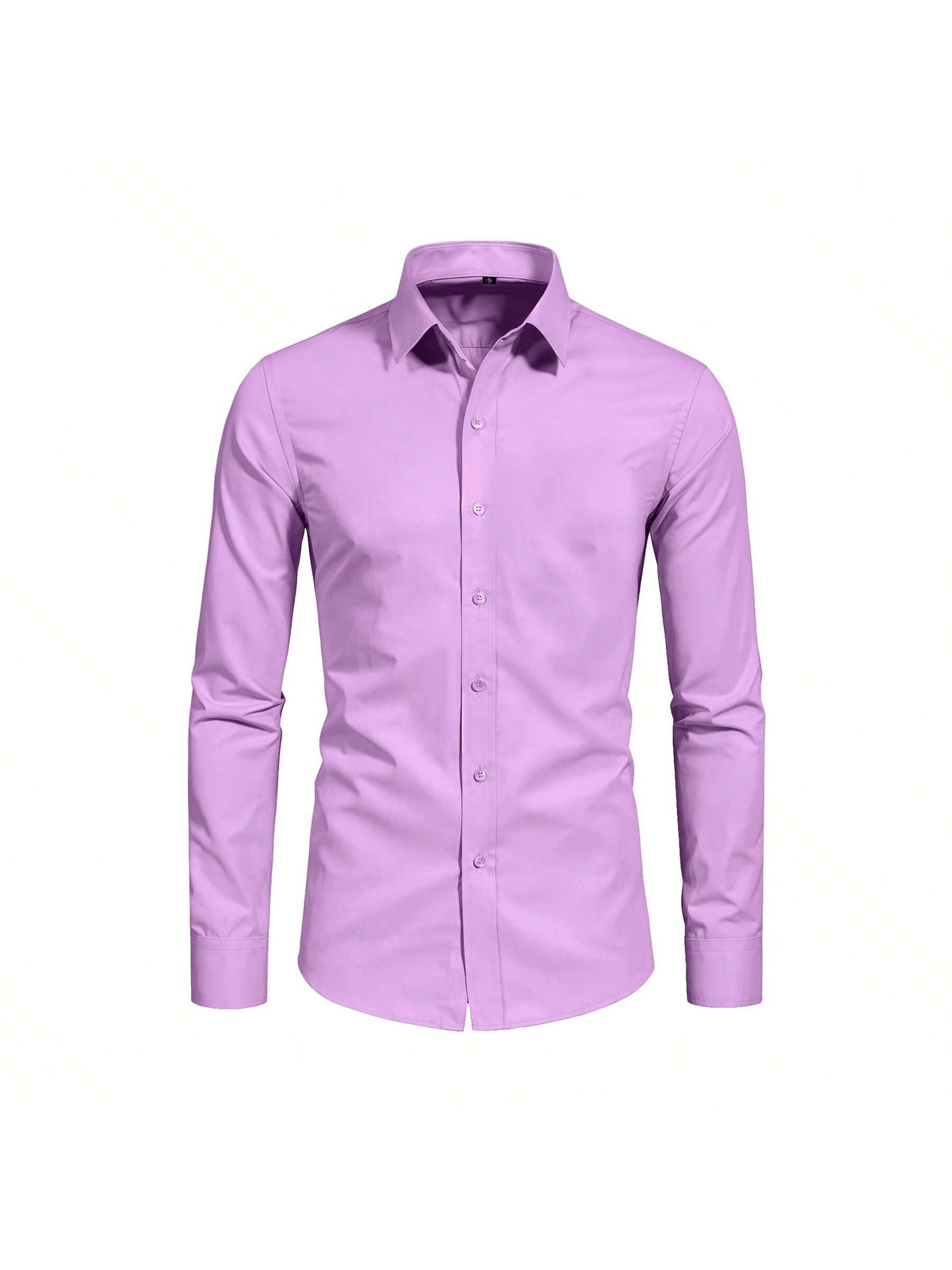 Camisas De Vestir Slim Fit Manga Larga Para Hombre Casual