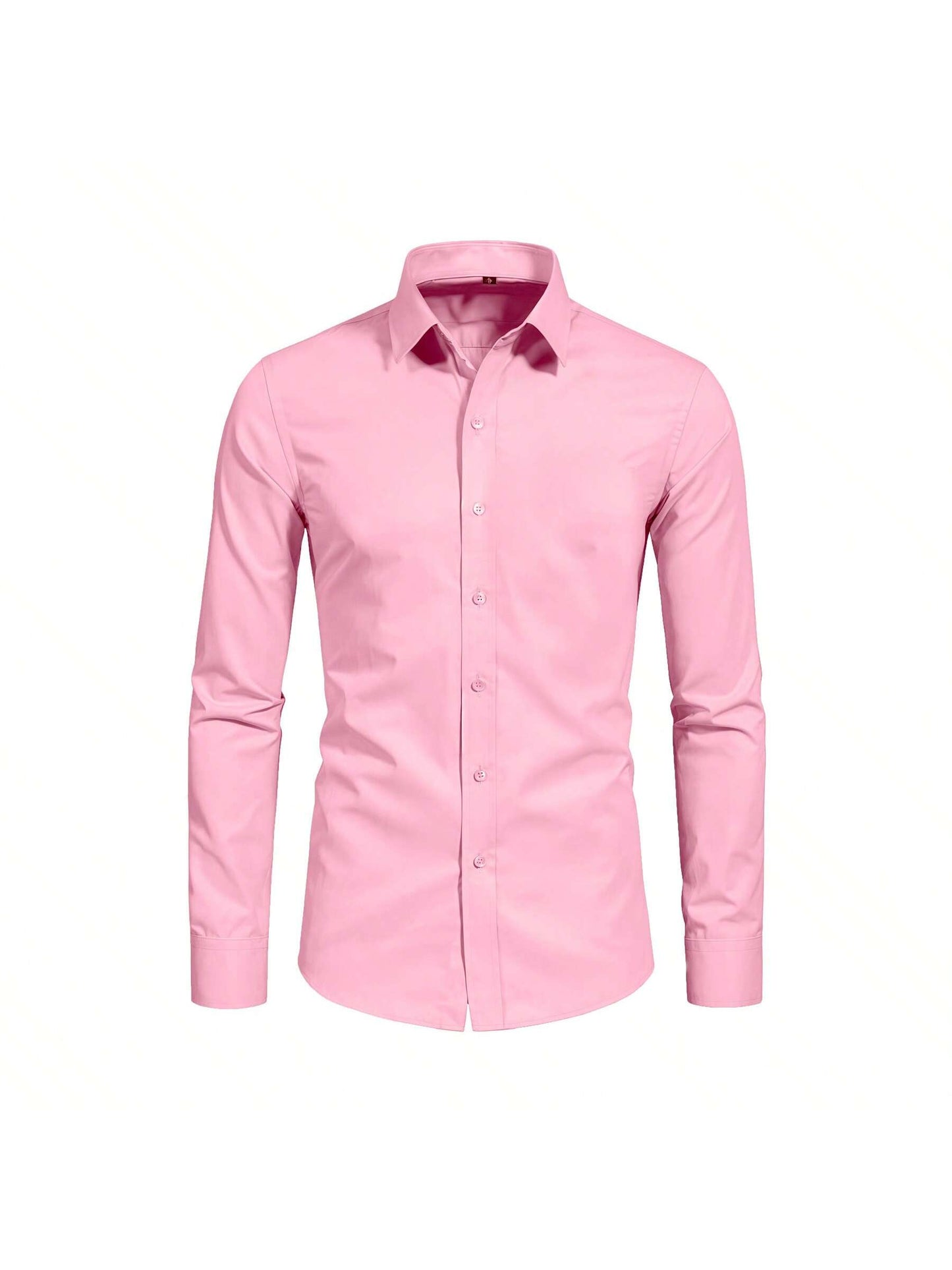 Camisas De Vestir Slim Fit Manga Larga Para Hombre Casual