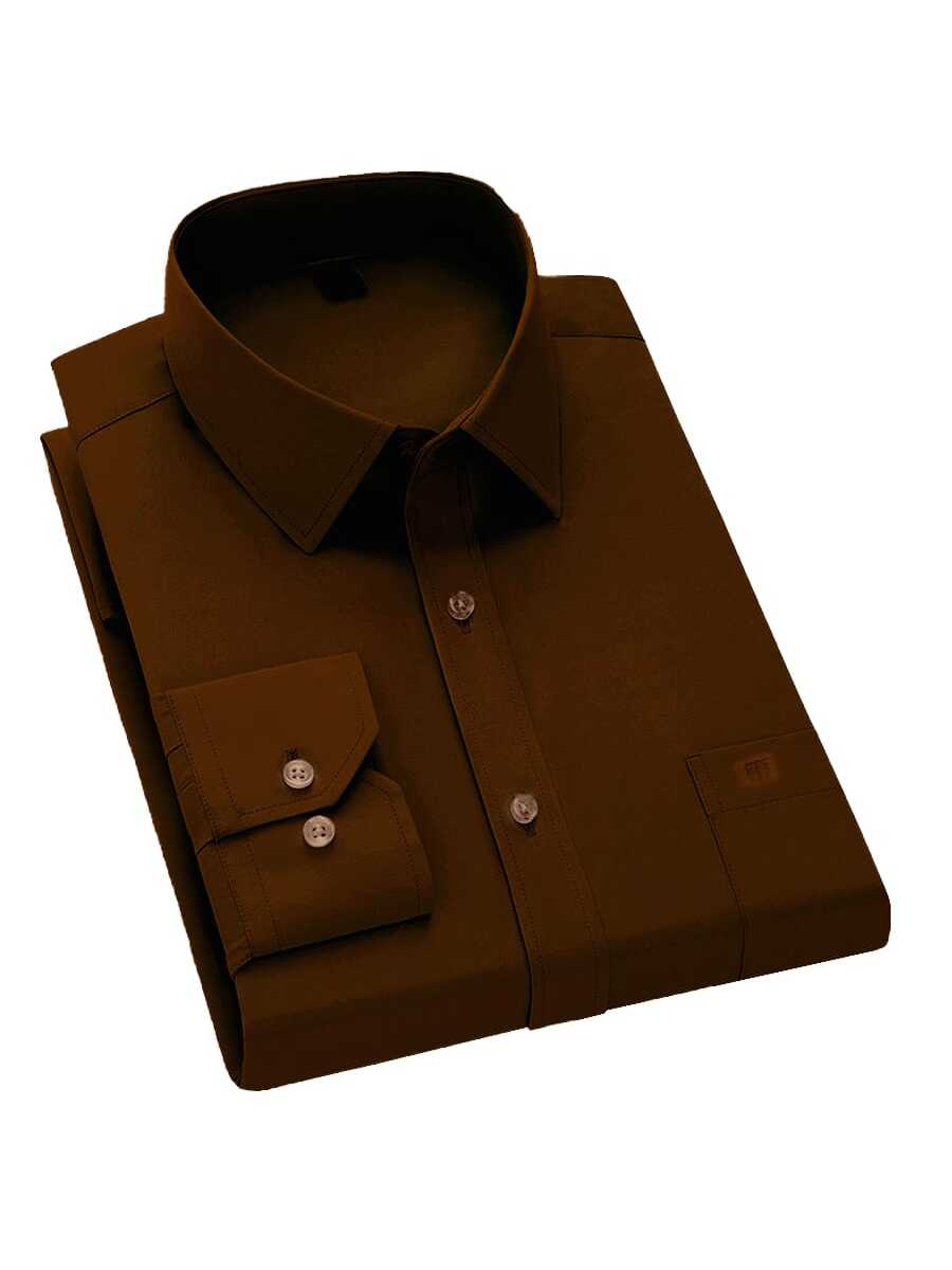 Camisa cómoda elástica de manga larga para hombre.