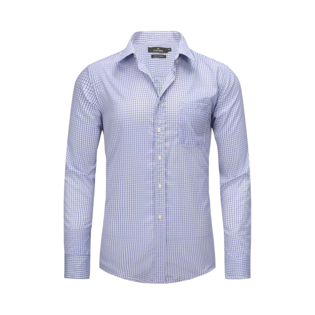 Elegante camisa de vestir para hombre con corte entallado para una apariencia elegante.