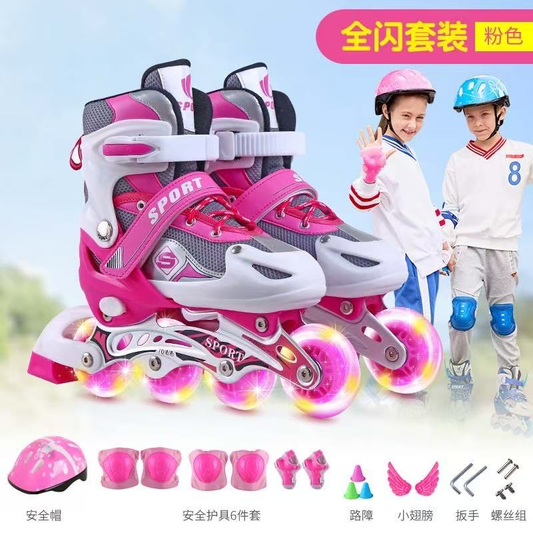 Patines de línea con luces