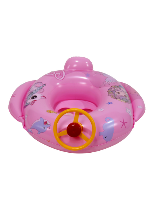 Salvavidas Para Bebe Con Volante y Unicornios