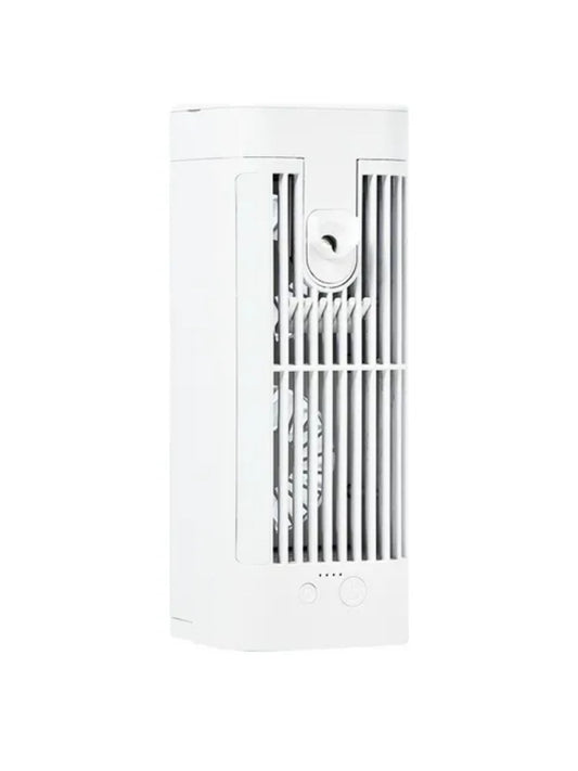 Ventilador De Aire Acondicionado Portátil 2400mah+luz.